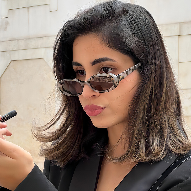 Vacation Classic Style Streetwear Geometric PC UV400 Protection Oval Frame Full Frame Women's Sunglasses display picture 2