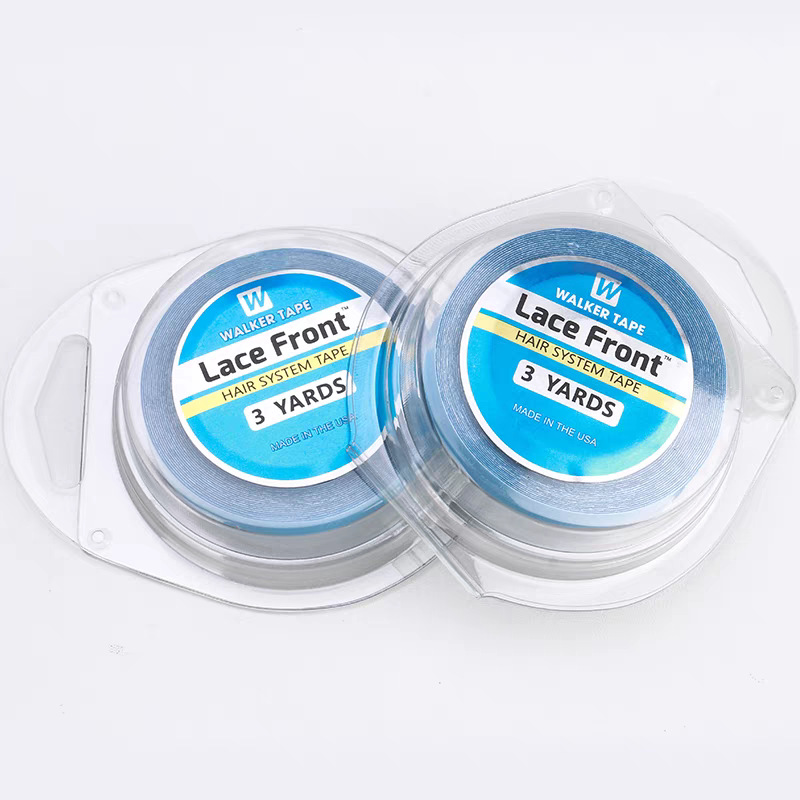 美国蓝胶女士蕾丝网假发双面胶超薄胶片Lace Front 3码全尺寸