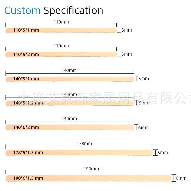 Mezclador de café de madera desechable 50000p mezclador de café de abedul empaquetado por separado para cafetería
