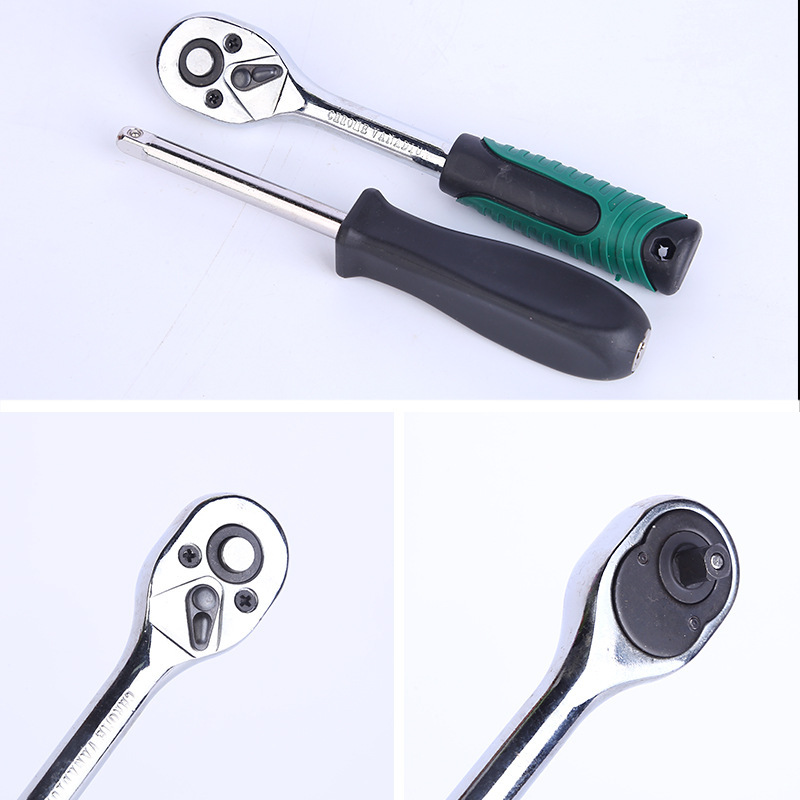 Venta al por mayor Xiaofei 46 unidades traje 1/4 boca cuadrada kit de reparación de automóviles herramientas de combinación llave de zócalo herramientas de hardware