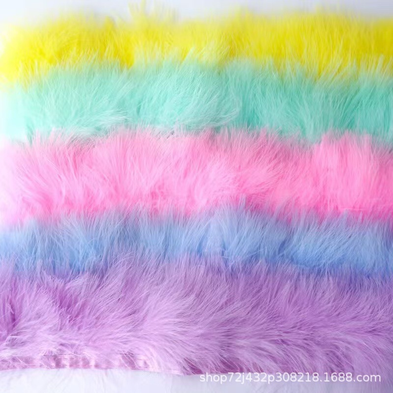 Factory direct color blood vessel feather cloth edge cloth strip pile cloth belt clothing accessories diy car anti-slip mat