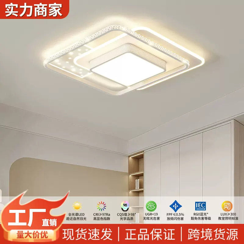 主卧室吸顶灯饰房间客厅吊灯具大全中山现代简约大气2025新款厨房