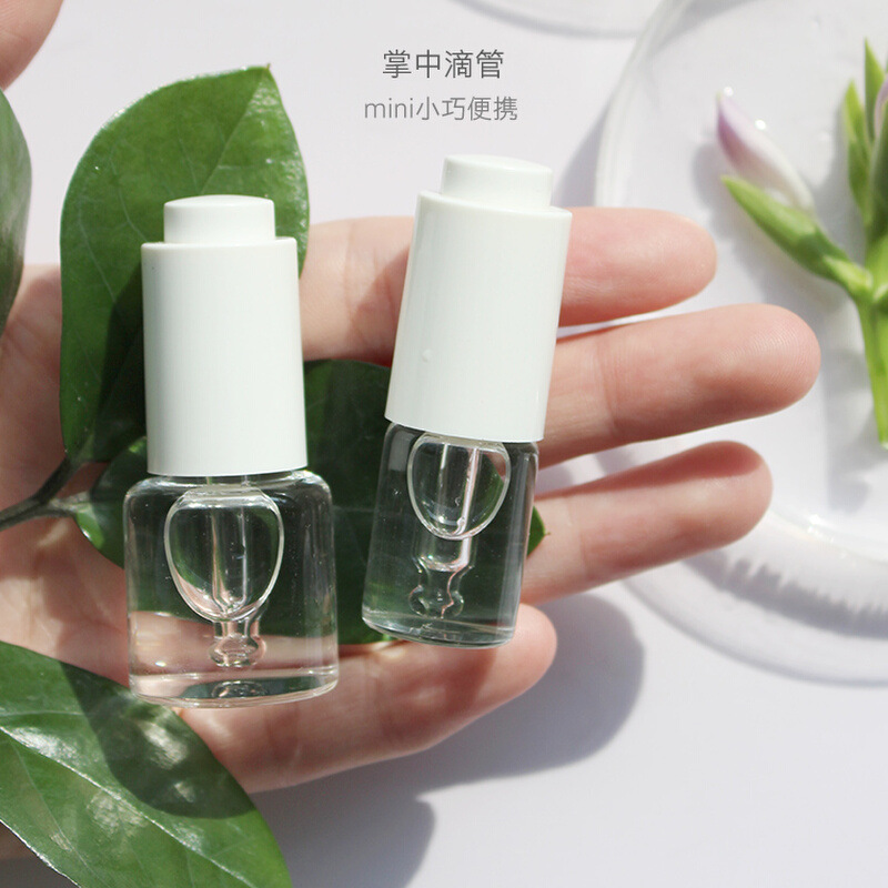 厂家现货装瓶HOPECK白色精华水乳原液精油按压玻璃滴管盖护肤品瓶