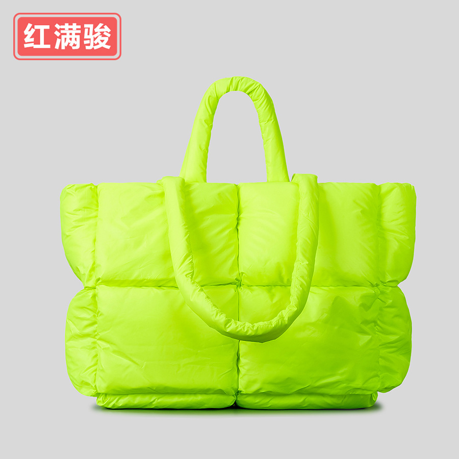 Nuevo más tamaño abajo Chaqueta de algodón de las mujeres suave espacio bolso de algodón moda simple lleno hombro bolsa de mensajero