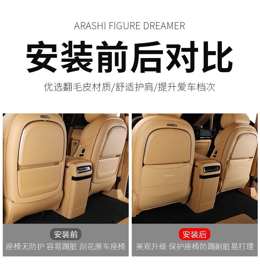 Suitable for 25 models of Lantu Dreamer seat anti-kick pads, rear seat decorative protective pads, armrest box interior accessories