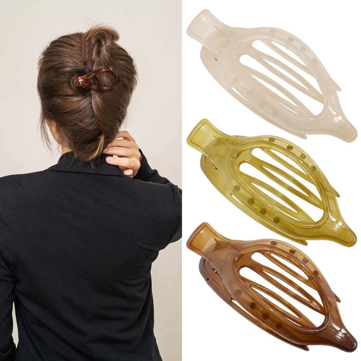爱彤 (Cross-border trading), hairgrip, big hair accessory, crab pin, shark