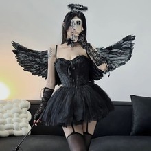 情趣内衣cosplay性感万圣节服装兔女郎制服纯欲免脱恶魔天使套装