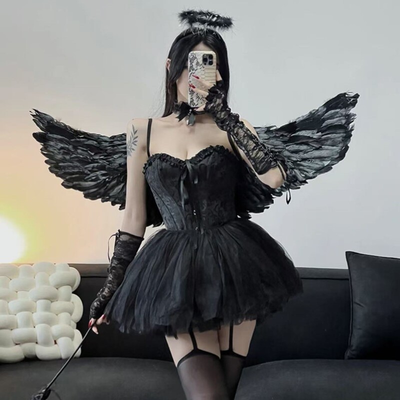 Sexy Lingerie cosplay Sexy Halloween Costume Bunny Uniform Pure Want to Free from Demon Angel suit