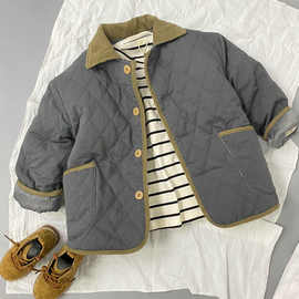 2023冬新款儿童加绒夹棉加厚棉服洋气韩版男童女童棉衣保暖厚外套