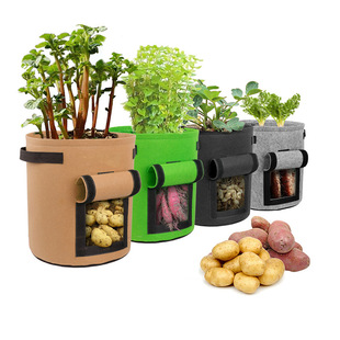 Potato Planting Bag Potot Balcony Beauty Planting Bag Tree Planting Bag Felt Non-Woven Bag Self-Absorbing Gardening Bag