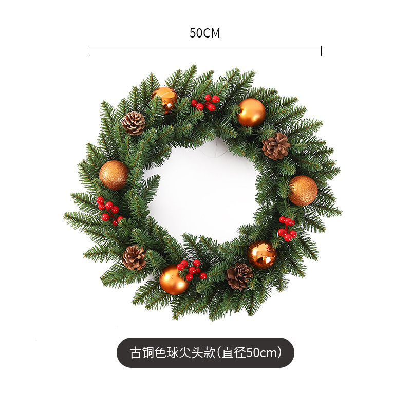 Navidad guirnalda 30/40/50/60cm árbol de Navidad Festival decoración regalo creativo decoración colgante diseño de la escena de la decoración