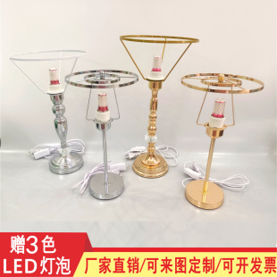 Reverse film table lamp film atmosphere table lamp rack perforated drop glue table lamp woven handmade table lamp wind chime shell table lamp