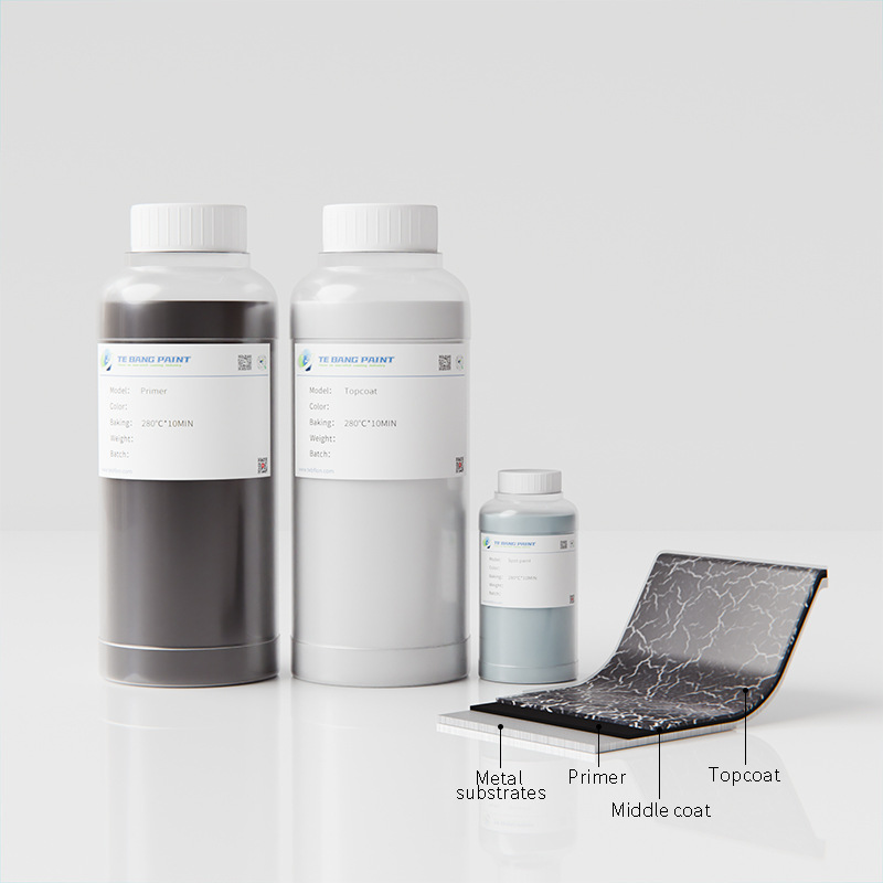 黑色陶瓷不粘涂料高光泽耐高温强耐磨易清洁不含氟食品级裂纹