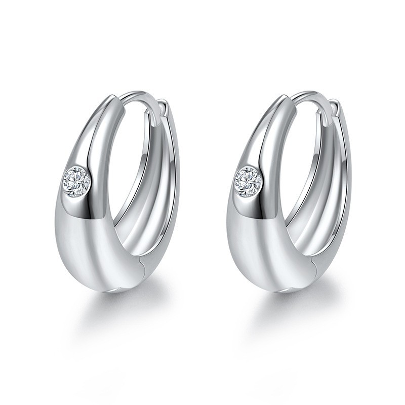 925 실버 모이사나이트 화이트 골드 도금