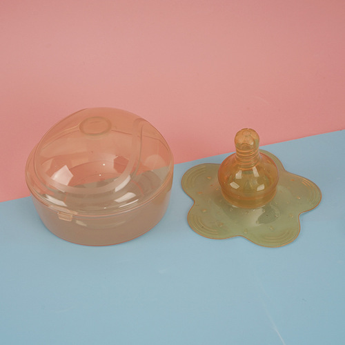 Baby and children's full silicone breast pads, nipple-style breast protectors, nursing anti-overflow breast pads, portable nipple protectors