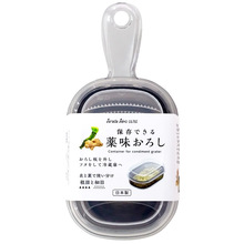 日本进口厨房磨泥器蒜泥盒磨泥板蔬菜水果辅食研磨器手动刨磨器