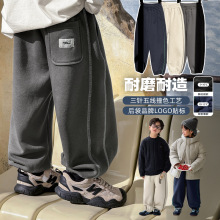 织里童装男童加绒裤子2025冬季新款儿童加厚运动裤中大童秋冬长裤