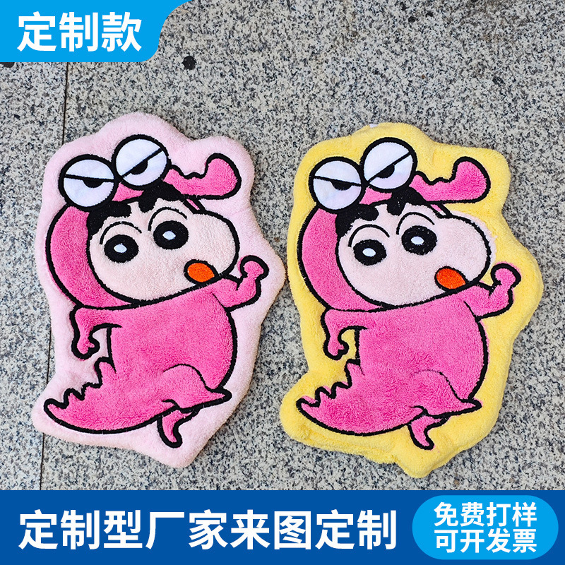 Crocodile Hand Towel Can Be Hung Without Odor, Coral Velvet Water-Absorbent and Quick-Drying Small Towel, Cartoon Hand Towel, Customized Souvenir