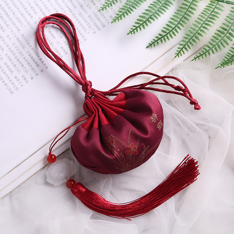 Palace Anren Model Jingguan Qing [Wine Red] (empty bag + tassel)