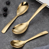 Processing Custom 304 Stainless Steel Taste Rounds Spoon Restaurant 304 Stainless Steel Skin Summary Different Tablet Sketch Spoon