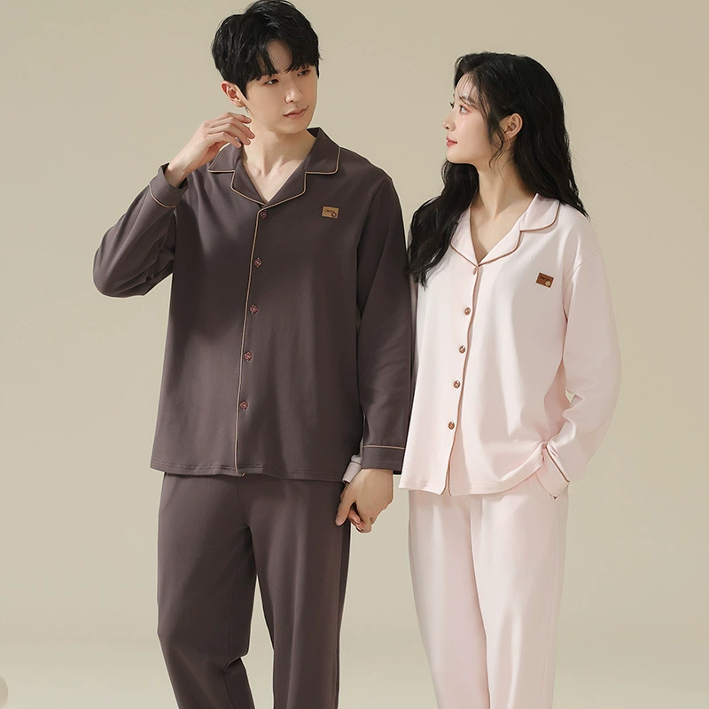 Spring summer pijama, long-sleeve, set, for beloved, plus size