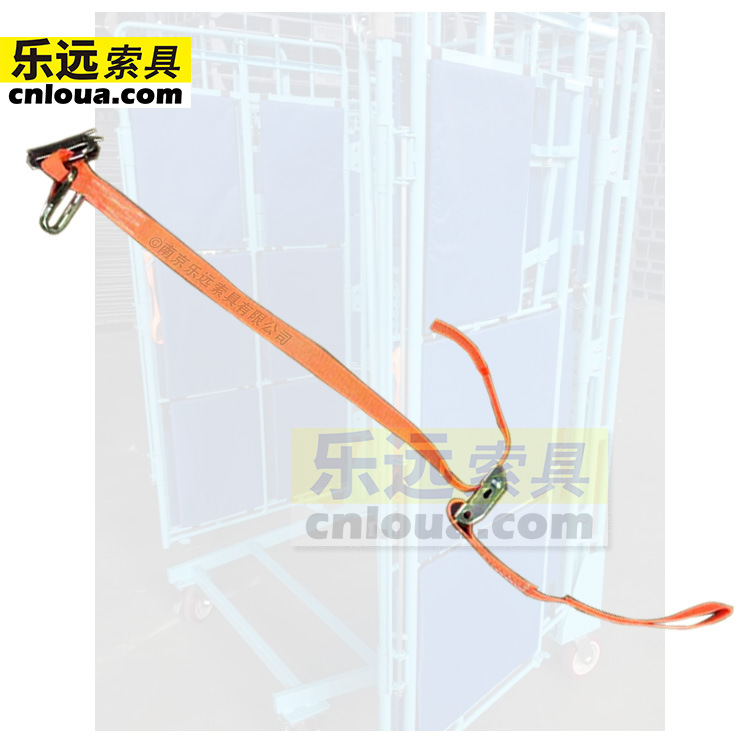 物流台车车厢运输系固绑带笼车物流周转双面双板织带式固定门栓
