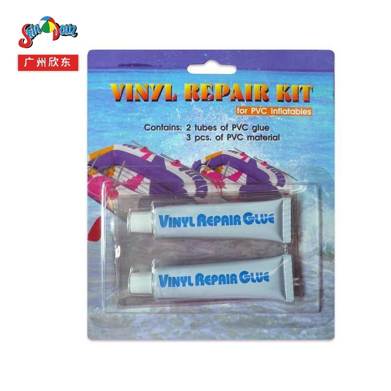 厂家供应游泳充气用品专用胶水PVC夹网布修补胶水 充气产品修补包