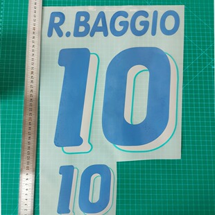 A 1994 Italy away 10#R.BAGGIO jersey number letter armband hot stamping number heat transfer paste