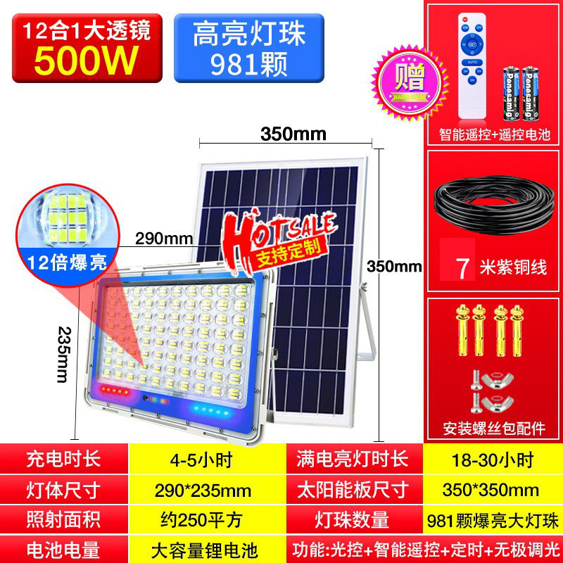 ★12 코어★500W 광학 렌즈 981 버스트 램프 비즈 12 단 디밍 + 도난 방지 + 리모콘