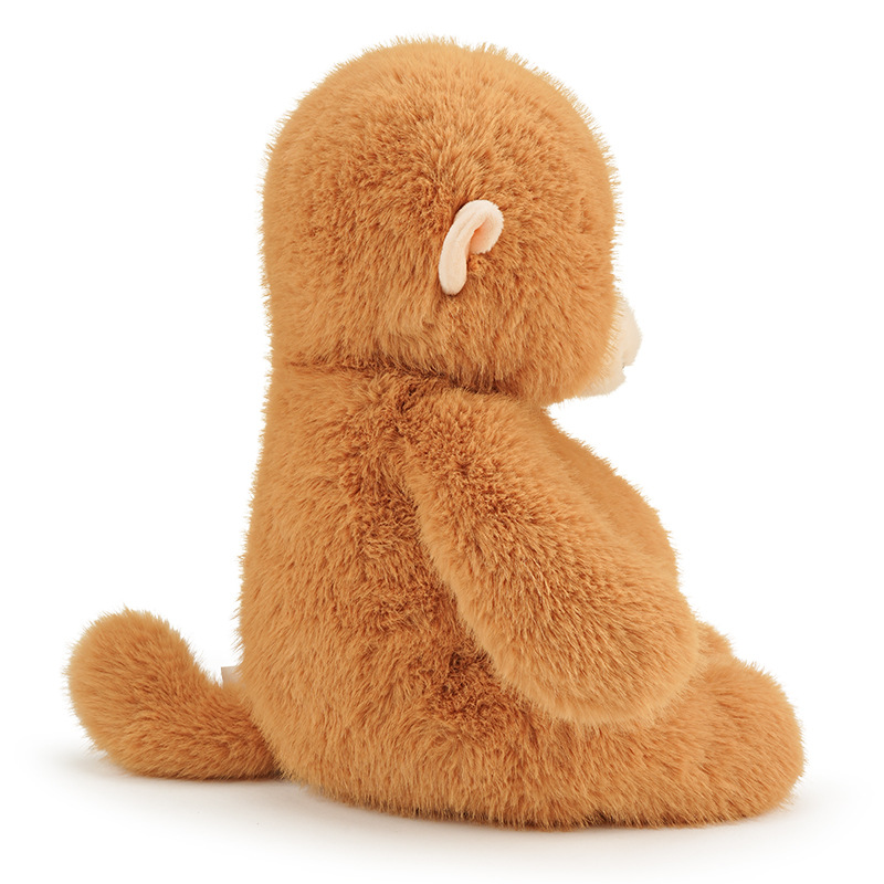 Muñeca de mono de dibujos animados mono dorado juguete de peluche muñeca de macaco zoológico orangután muñeca regalo para niños comercio exterior