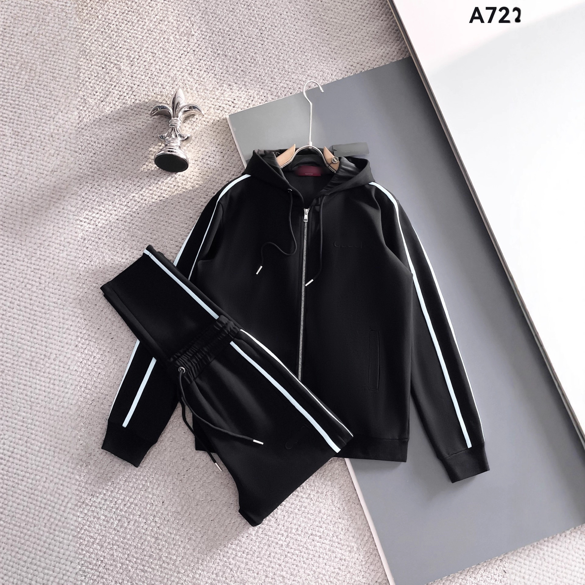 Cross-Border Men's Autumn and Winter New Style Men's Jackets European Trendy Brand Sports Suits Fashionable Versatile Trendy Slim Fit High-End