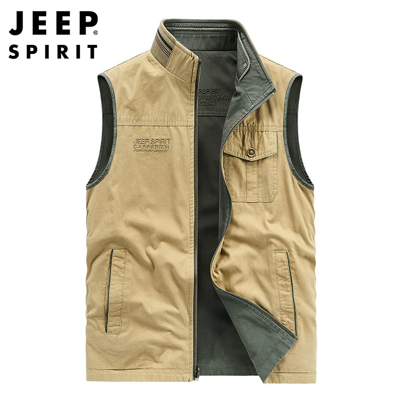 Двусторонний жилет JEEP SPIRIT для весны, для отдыха