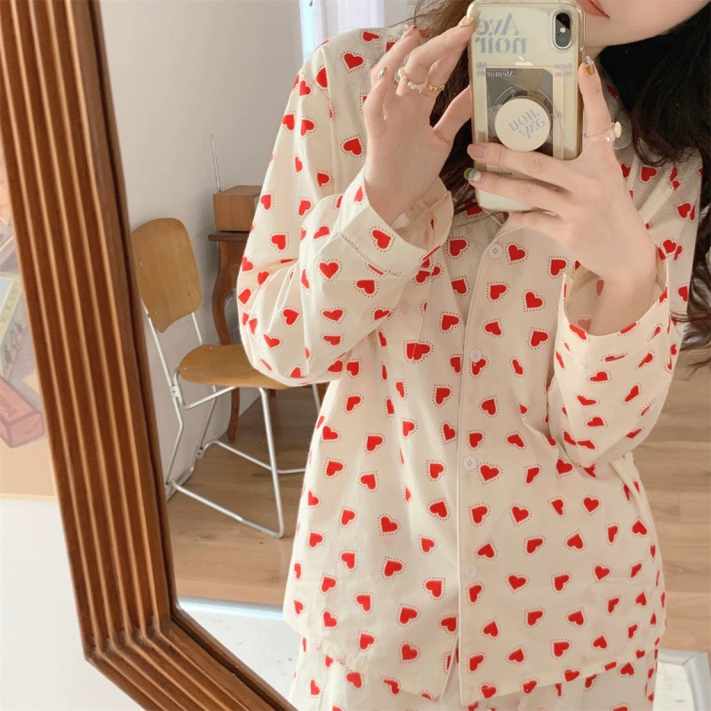 Brand cute pijama, autumn long-sleeve, 2022, Korean style