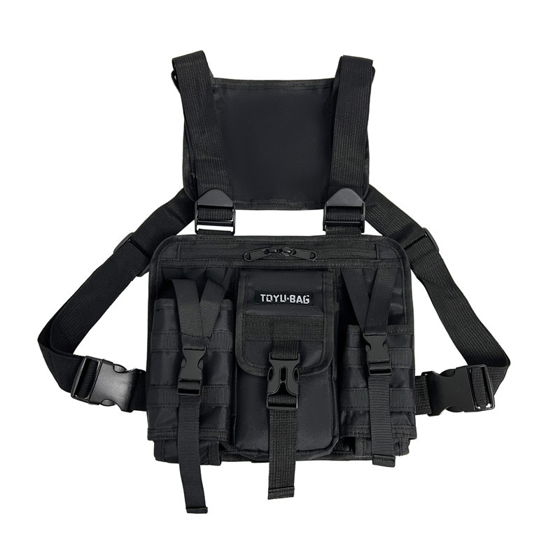 Cross-Border Foreign Trade Tactical Vest Backpack Outdoor Sports Bag Cycling Bag Multi-Functional Cross-Country Vest Bag Double Shoulder Chest Bag
