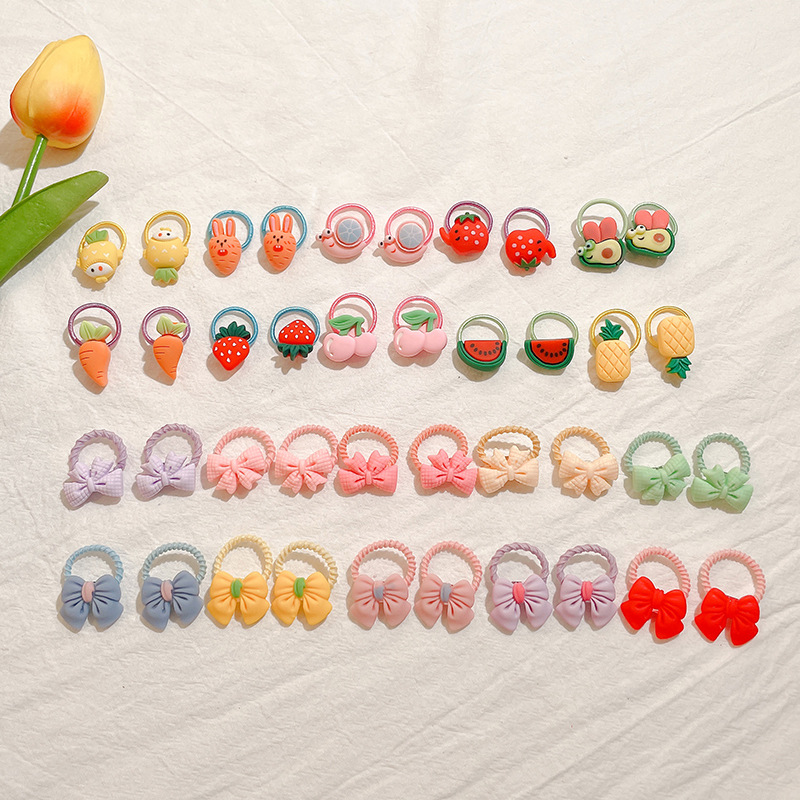 Accesorios para el pelo de los niños lindo pulgar banda bebé cabeza cuerda pequeña niña alta elástico no daño corbata goma tocado banda tocado