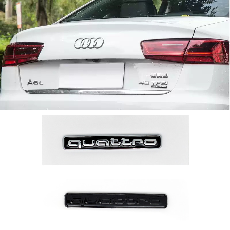 Suitable for Audi A4L Displacement Mark A5A6L Four-Wheel Drive Q3Q7Q5L Modified Grille Rear Mark Number
