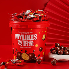 Yisha ミルクモルトクリスピーサンドイッチチョコレートボールカジュアルスナックスナック破裂みかんの皮キャンディー食品キャンディー新しいスタイル