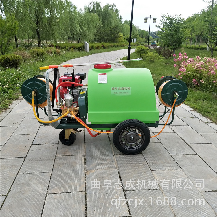 300升四轮推车打药机手推式汽油高压喷雾机养殖业消毒杀虫清洗机