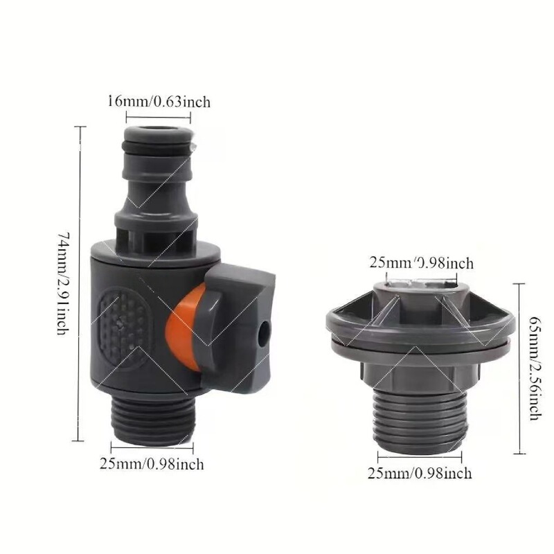Pvc Water Tank Connector 3/4 Straight-Through Valve Rubber-Coated Nipple Quick Water Stop Connector with Pink Thread Seal Tape Set Pvc Water Tank Connector 3/4 Straight-Through Valve Rubber-Coated Nipple Quick Water Stop Connector with Pink Thread Seal Tape Set