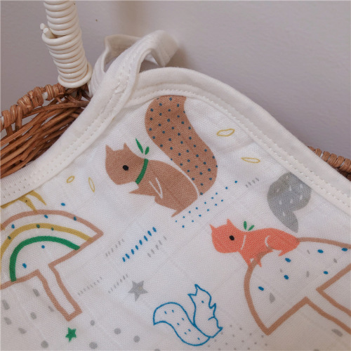 Six-layer gauze bamboo cotton baby towel, bath towel, baby saliva towel, face towel, handkerchief