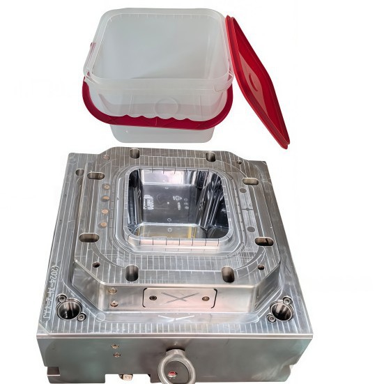 注塑收纳桶模具加工塑胶桶制造塑料模具塑料件提手PP注塑模具工厂