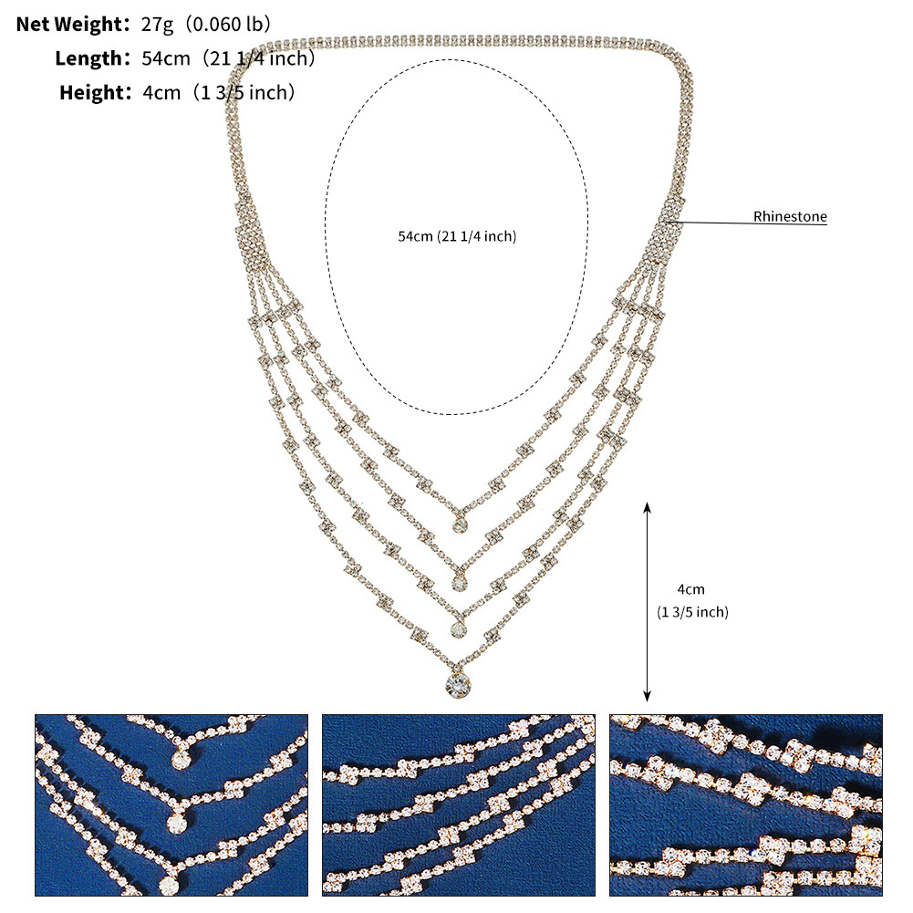 Ethnic Style Tassel Alloy Inlay Rhinestones Hair Band 1 Piece