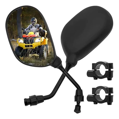 8mm rearview mirror 50cc/70cc/90cc/100cc/110cc/ATV ATV off-road vehicle rearview mirror (Digər kuzov və aksesuarlar) - as-shown-in-the-main-drawing-2-rearview-mirrors-mirror-holders