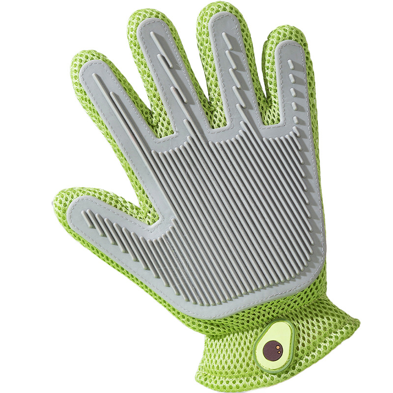 Pet hair gloves cat cleaning beauty massage gloves silicone dog hair removal sticky brush comb pet supplies