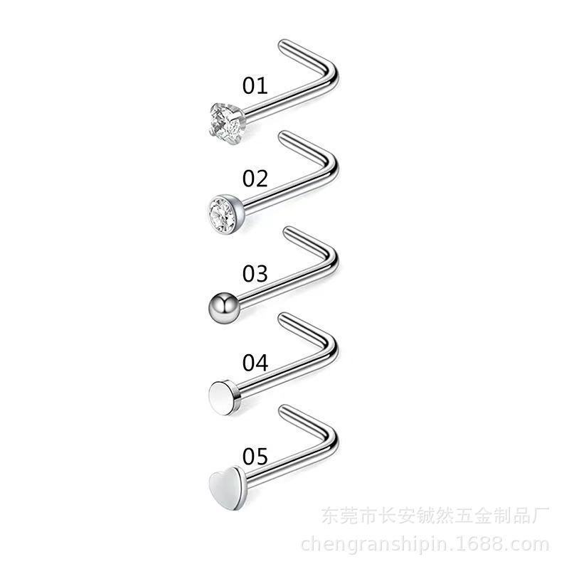 Nose piercing, set, physiological accessories stainless steel, Amazon