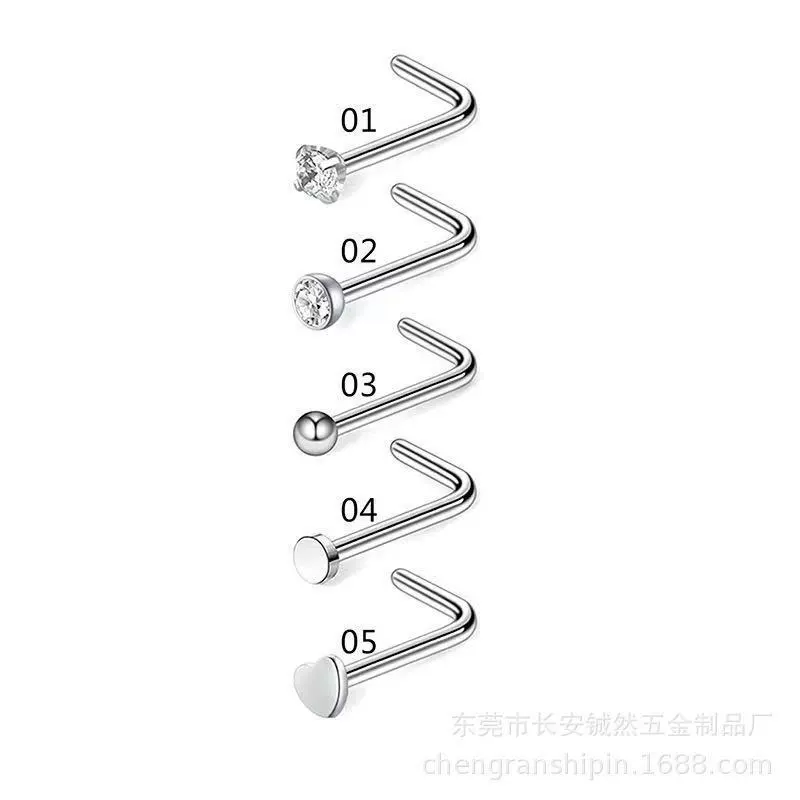 Nose piercing, set, physiological accessories stainless steel, Amazon