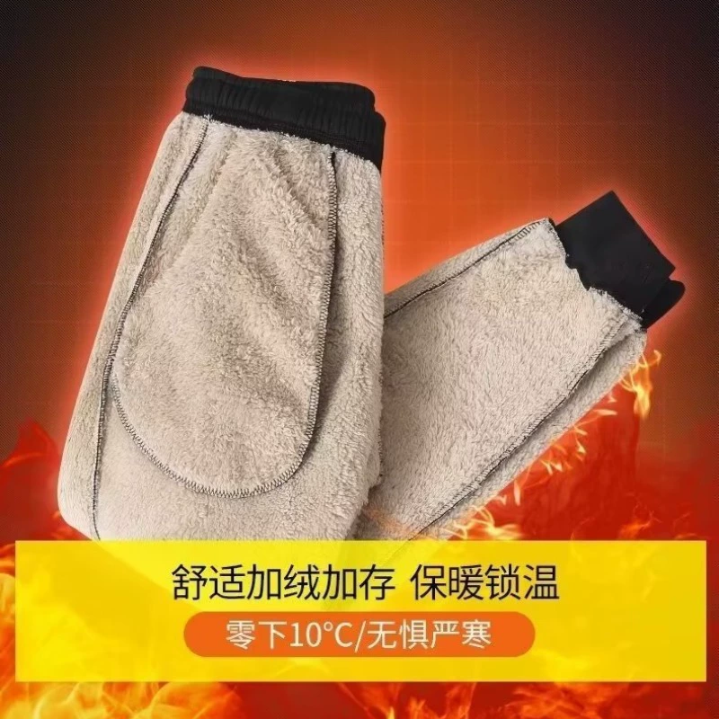 Демисезонные бархатные утепленные брюки для отдыха для младших школьников