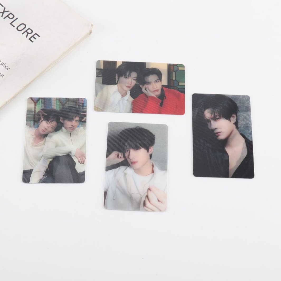 Celebrity hologram photo cards, 3D transforming laser photo cards, collectible transforming cards, fan support postcards, and other photo cards