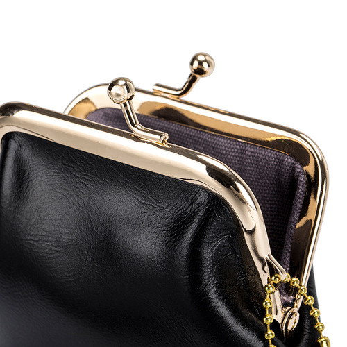 New Mini Retro Clutch Purse for Women, European and American Style, Top-Grained Oiled Wax Calfskin Coin Purse Organizer, Suitable for Import and Export