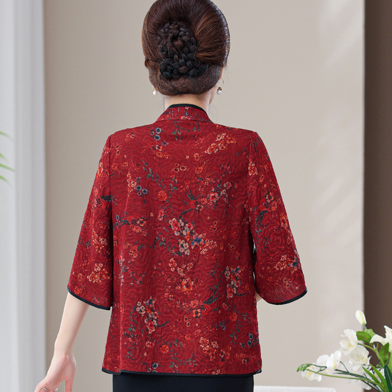 E5823 2730K ÁO SƠ MI NỮ TAIRYA MÙA HÈ TRUNG NIÊN THỜI TRANG NỮ LỤA TƠ TẰM G06 SẢN PHẨM MỚI